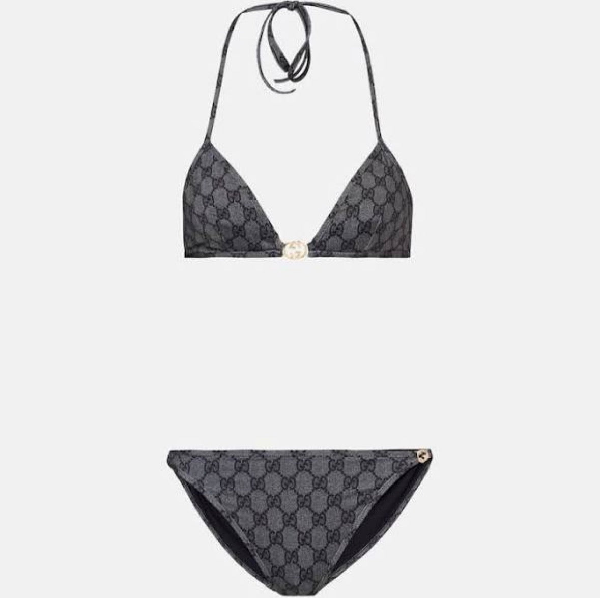 Bikini 2 pièce Style GG (noir)