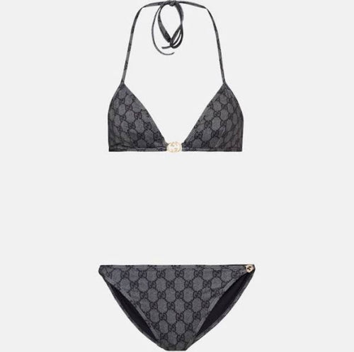 Bikini 2 pièce Style GG (noir)