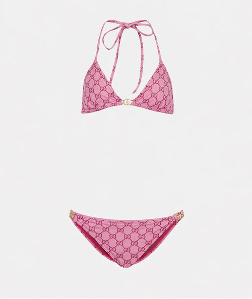 Bikini 2 pièce Style GG (rose)