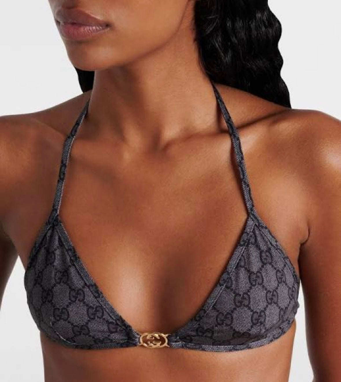 Bikini 2 pièce Style GG (noir)